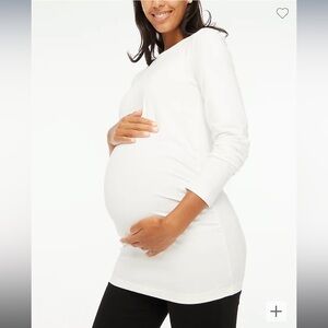 NWT Long-sleeve crewneck maternity tee Size Large